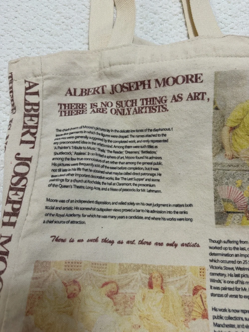 Albert Joseph Moore Canvas Tote Bag